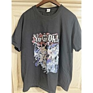 Yu-Gi-Oh T-shirt 2XL (22" PTP) Men Black 100% Cotton Japan Anima